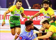 मोहम्मदरज़ा शादुलु - टैकल करते हुए (Photo - Pro Kabaddi League)